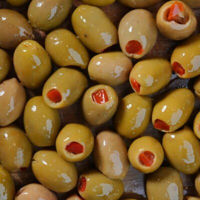 Olives Stuffed Red Natural Pepper