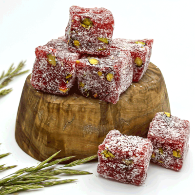 Pomegranate-Turkish-Delights-with-Pistachio